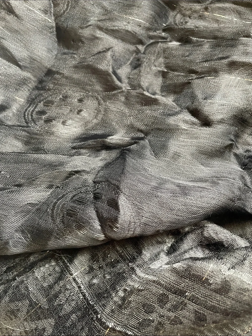 VTG SILK JACQUARD SCARF